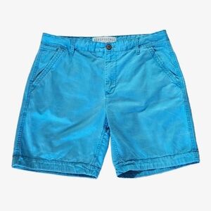 2013 Aeropostale Brushed Heavyweight Cotton Shorts Size 38x9 Color Turquoise